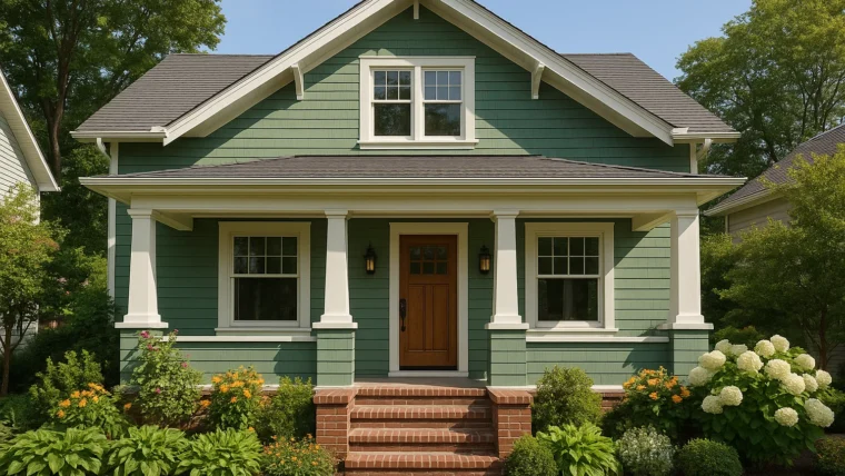 modern eco-friendly home renovation with solar panels and greenery