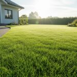 A pristine, lush green lawn with no weeds, demonstrating the result of using eco-friendly weed control methods.